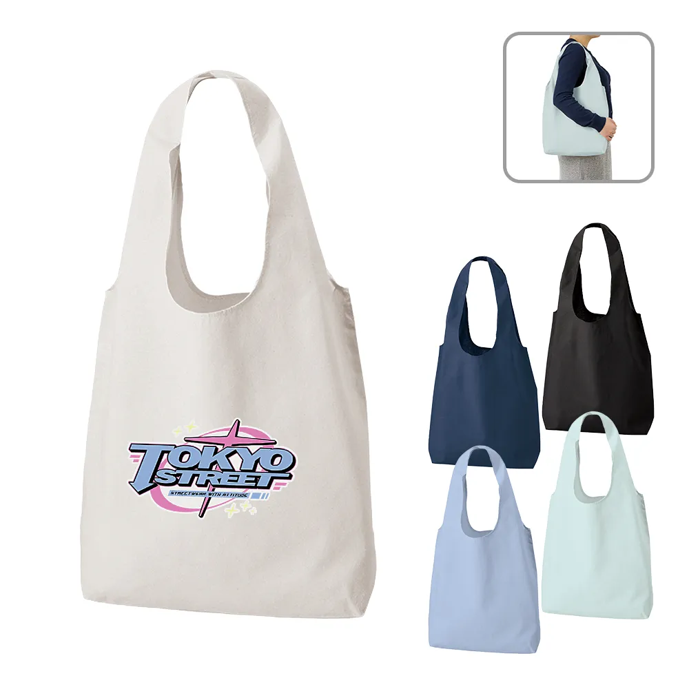 厚手コットンショルダーハンドルトート(M)カラー