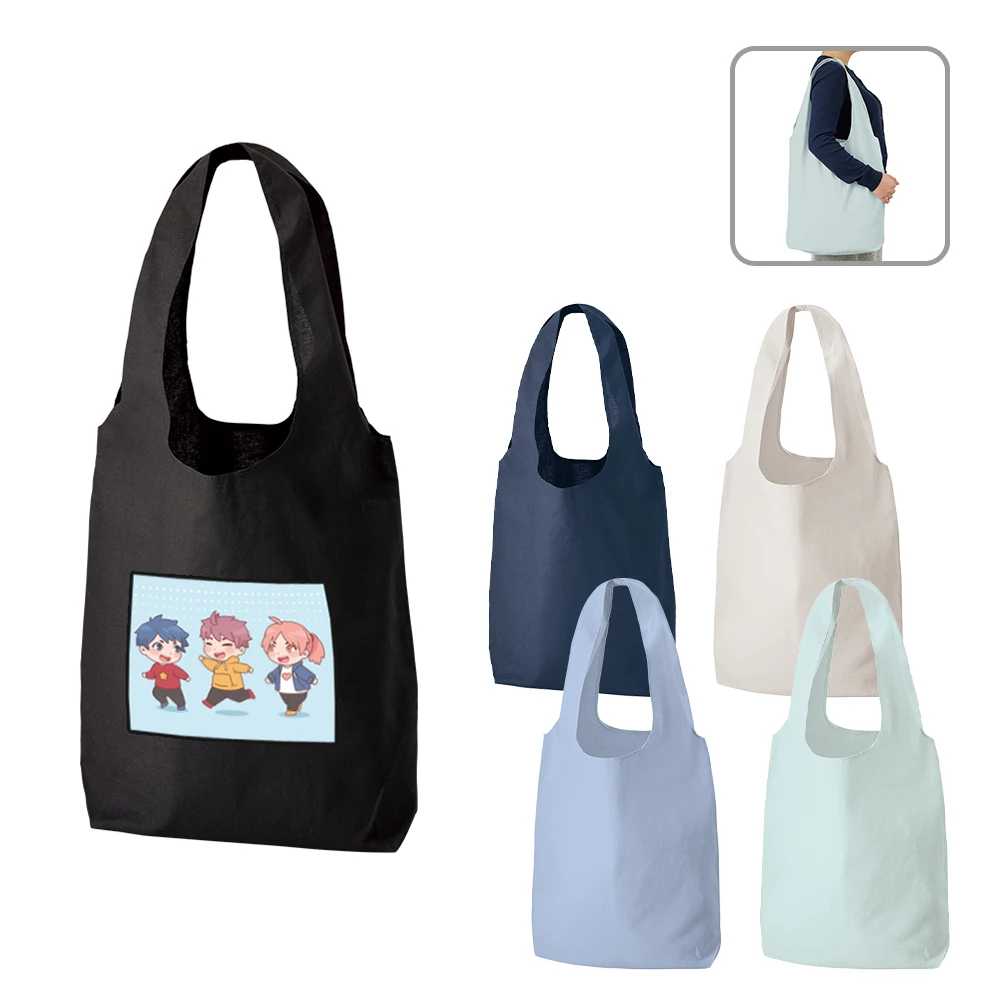 厚手コットンショルダーハンドルトート(L)カラー