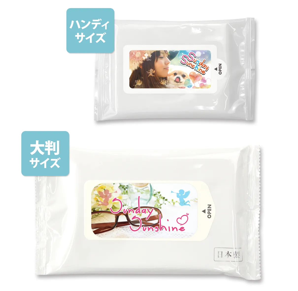 7days,除菌ウェットティッシュ(大判)(シール貼り)