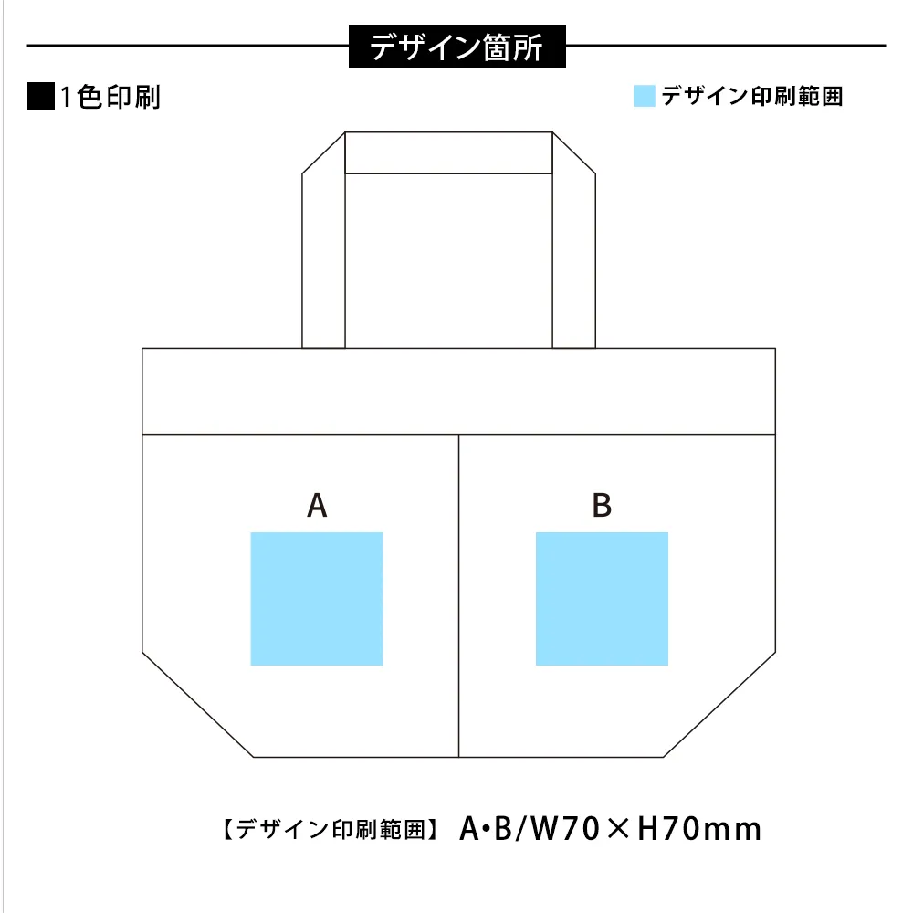 スフィア・リサイクルデニム2ポケットトート
