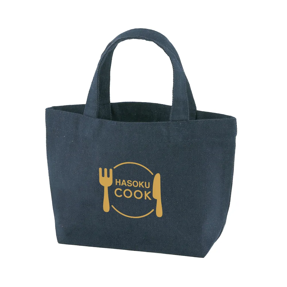 スフィア・リサイクルデニムランチトート(マチ付)