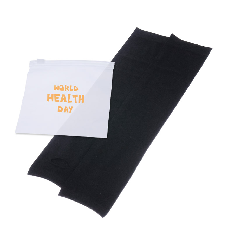 UVカットアームカバー(EVAポーチ付) ブラック