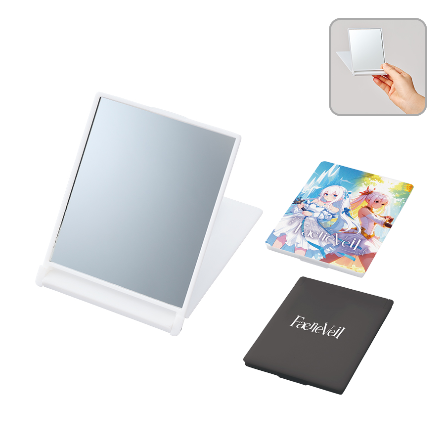 全面印刷できるマットスクエアミラー(S)