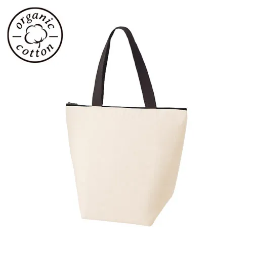 オーガニックコットンバイカラー保冷トート(M) ナチュラル
