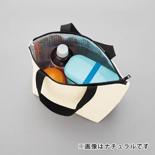 オーガニックコットンバイカラー保冷トート(S)ブラック