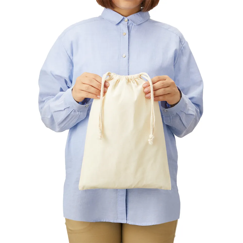 コットン巾着(L)