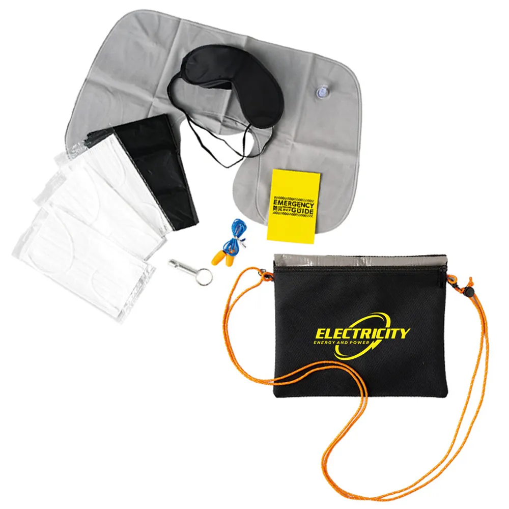 防災緊急10点セット　シートインサコッシュタイプ　ブラック