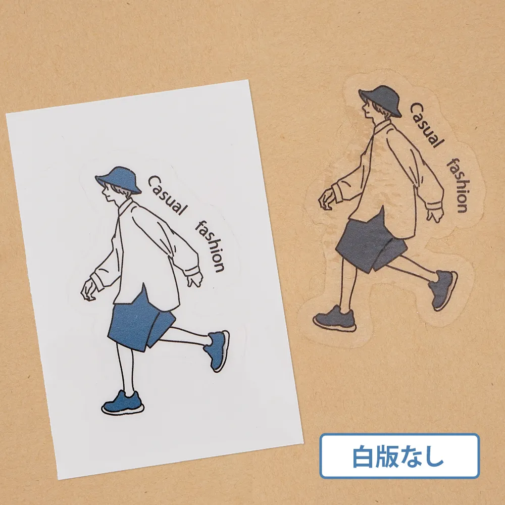 オリジナルクリアステッカー(白版なし)