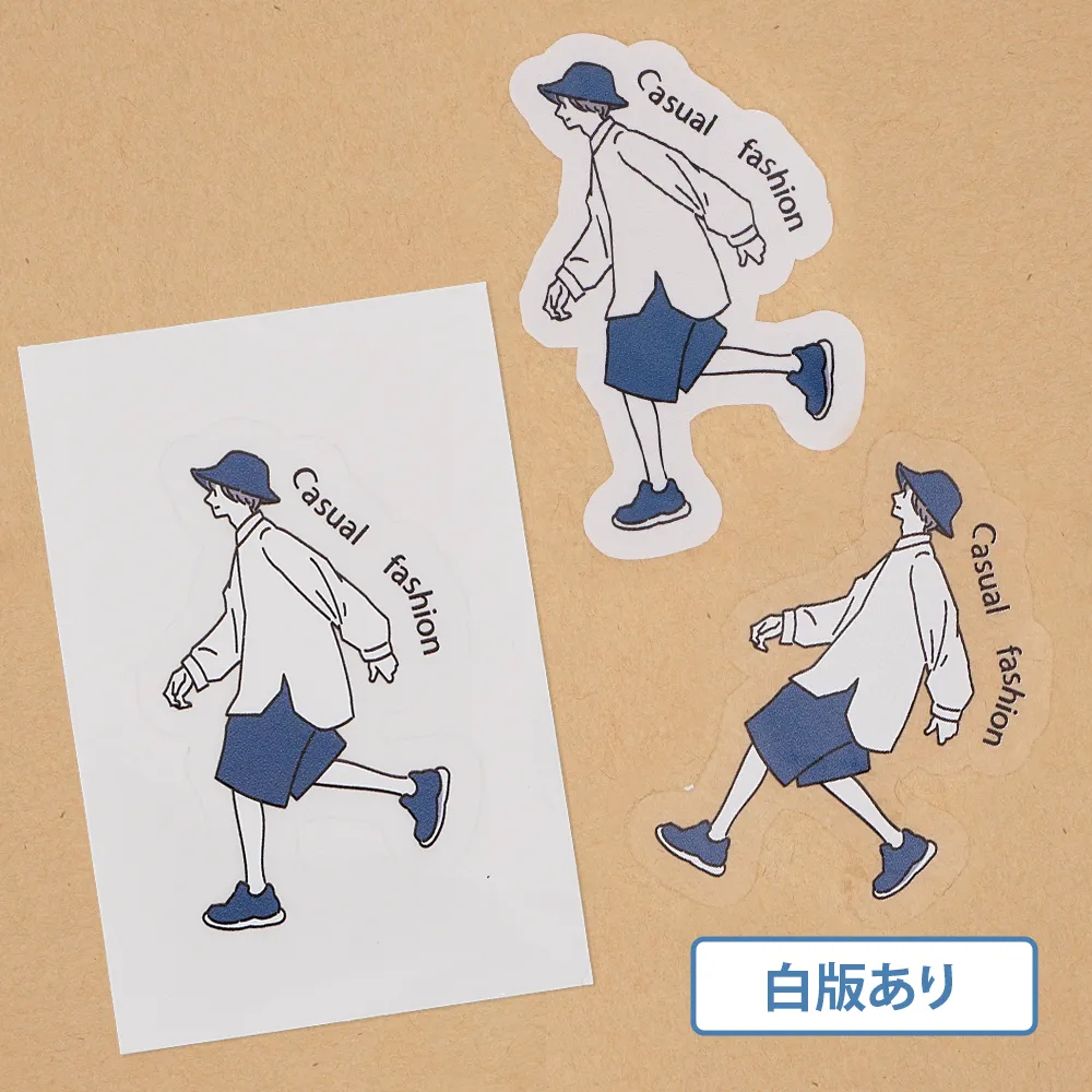 オリジナルクリアステッカー(白版あり)