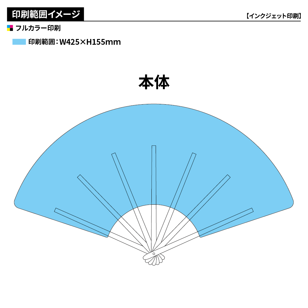 オリジナルプラスチック扇子