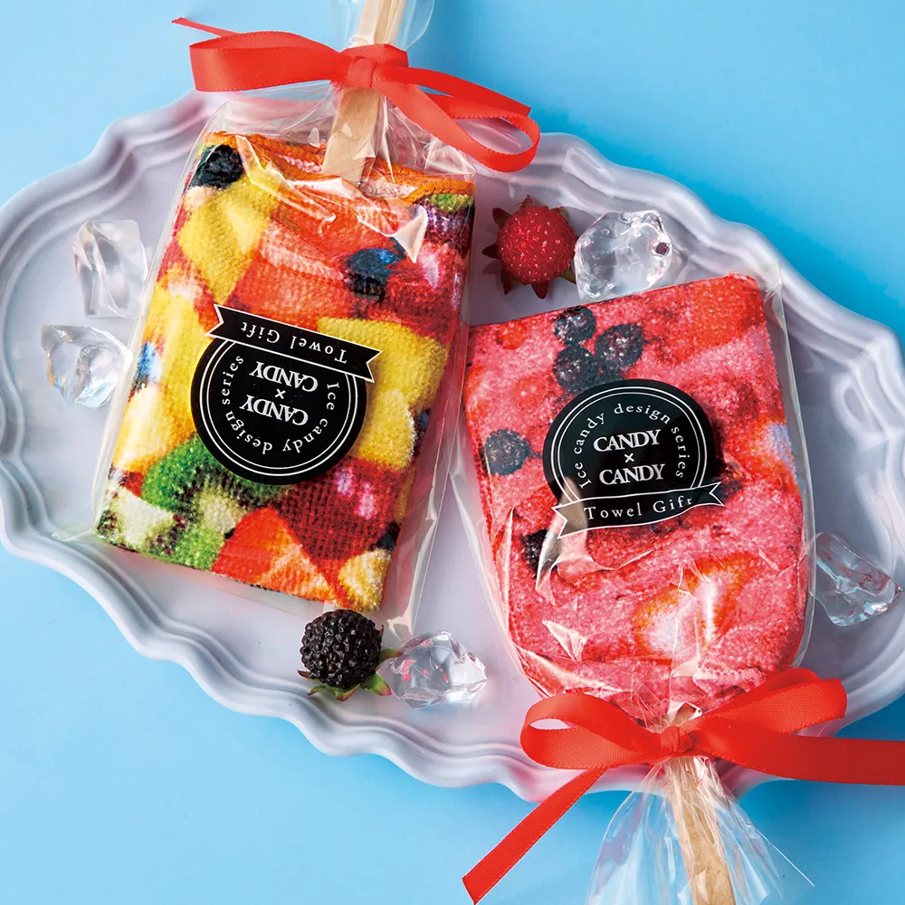 キュートなアイスキャンディータオル1本