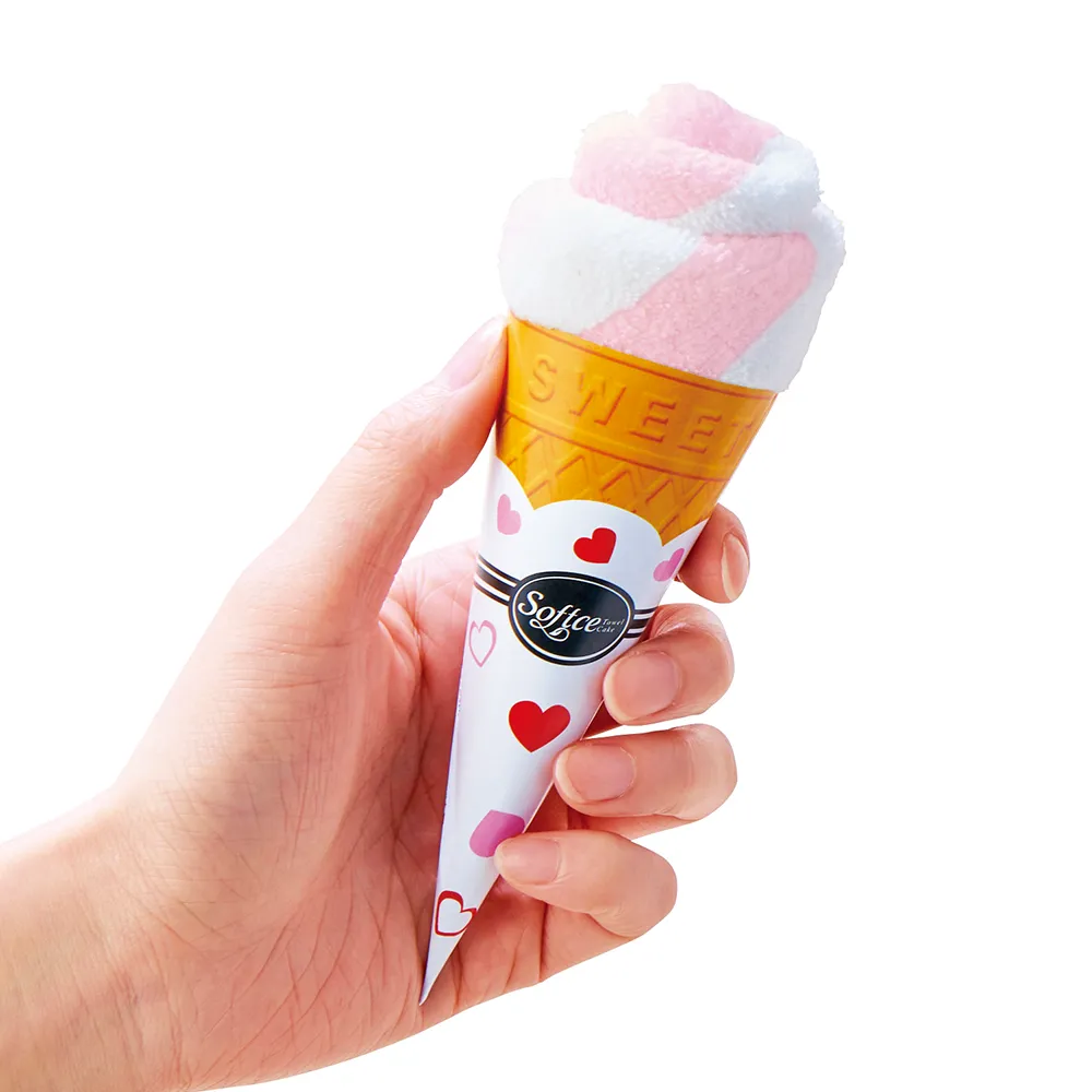 まるでソフトクリームなミニタオル1枚