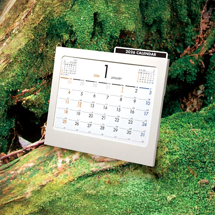 卓上カレンダー　エコ・グリーン