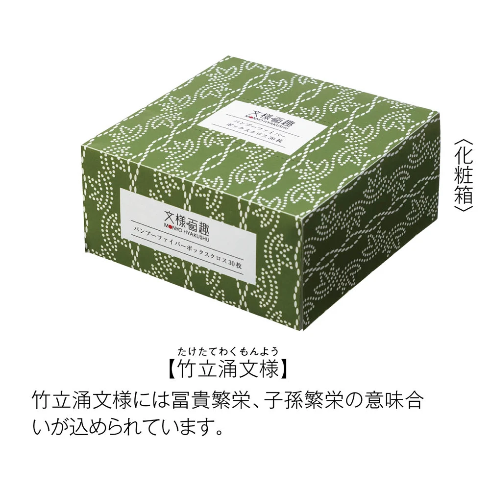 文様百趣　バンブーファイバーボックスクロス(30枚)