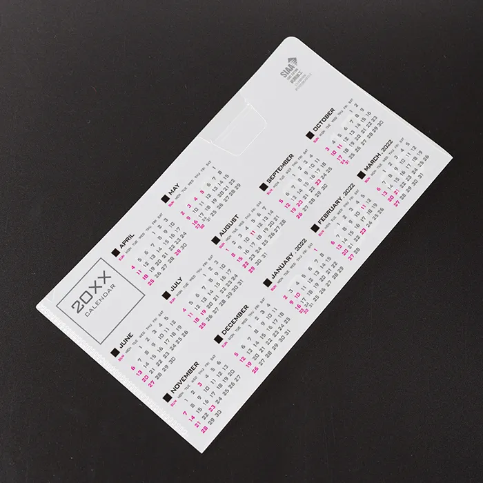 2つ折マスクケースカレンダー