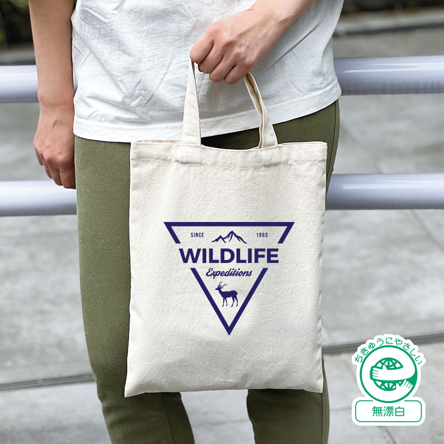 ライトキャンバスフラットバッグ(M)ナチュラル