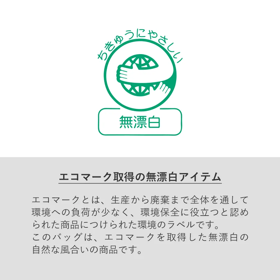 ライトキャンバスフラットバッグ(LL)ナチュラル