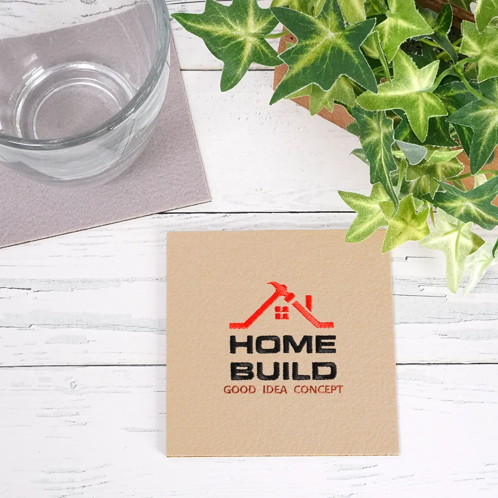 オリジナル刺繍コースター(四角型)