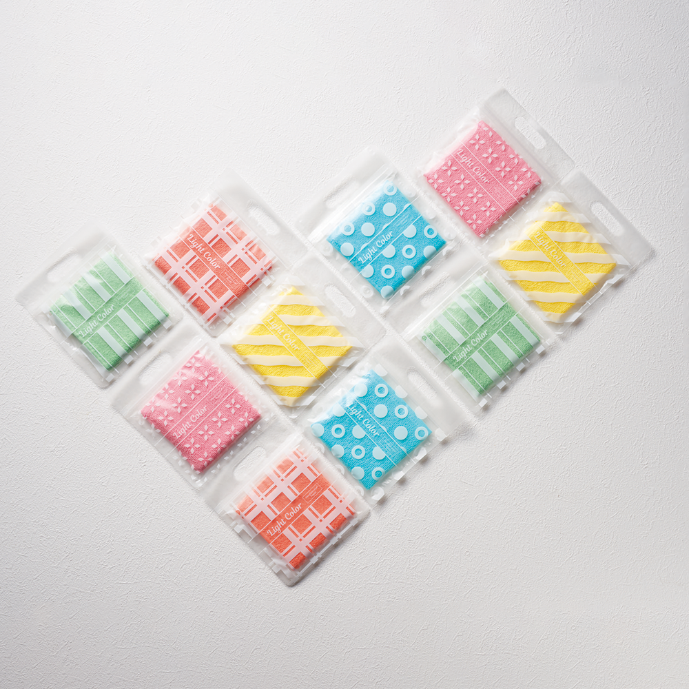 ライトカラー ハンカチタオル