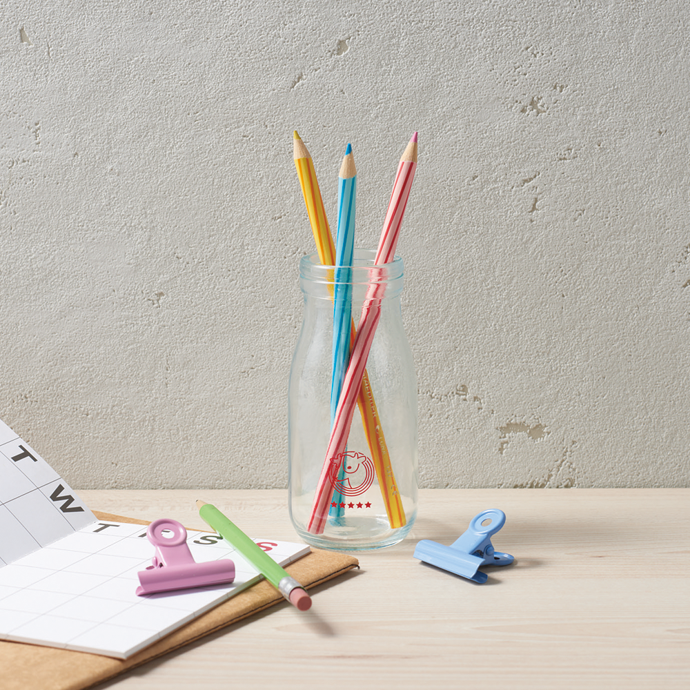 牛乳瓶入りハンカチタオル