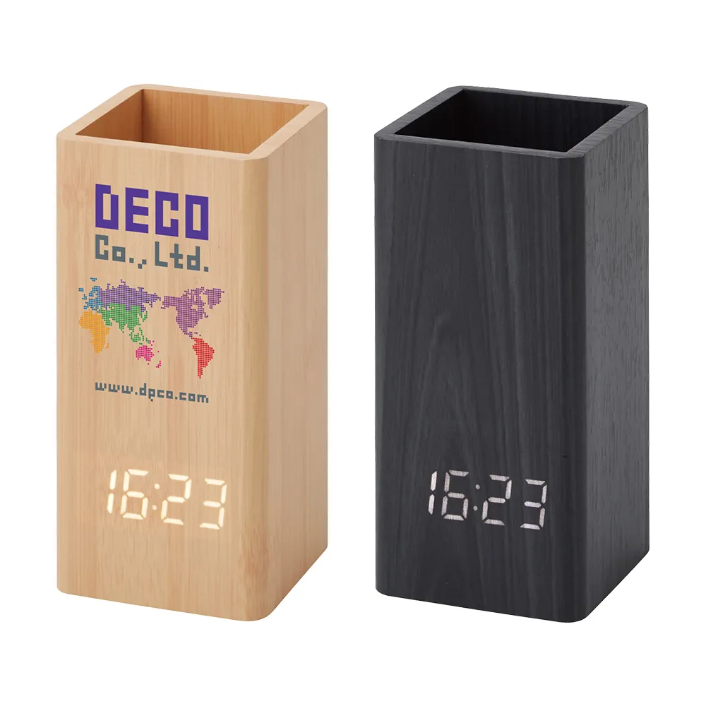 ウッドペンスタンドクロック