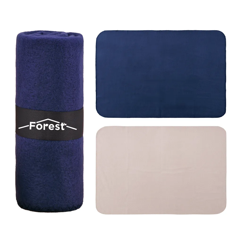 ベルト付きフリースブランケット