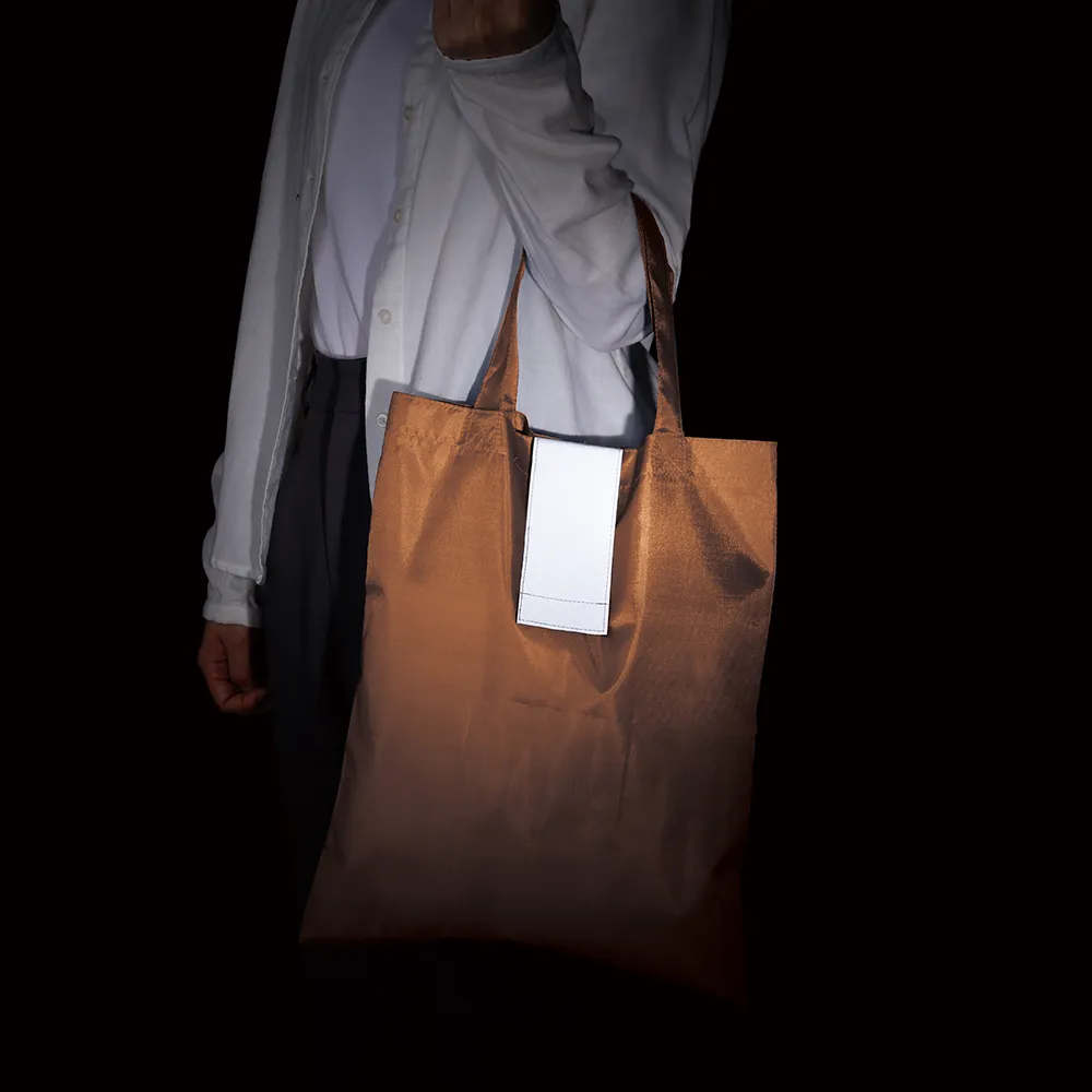 ポータブルリフレクターエコバッグ(フック付き)