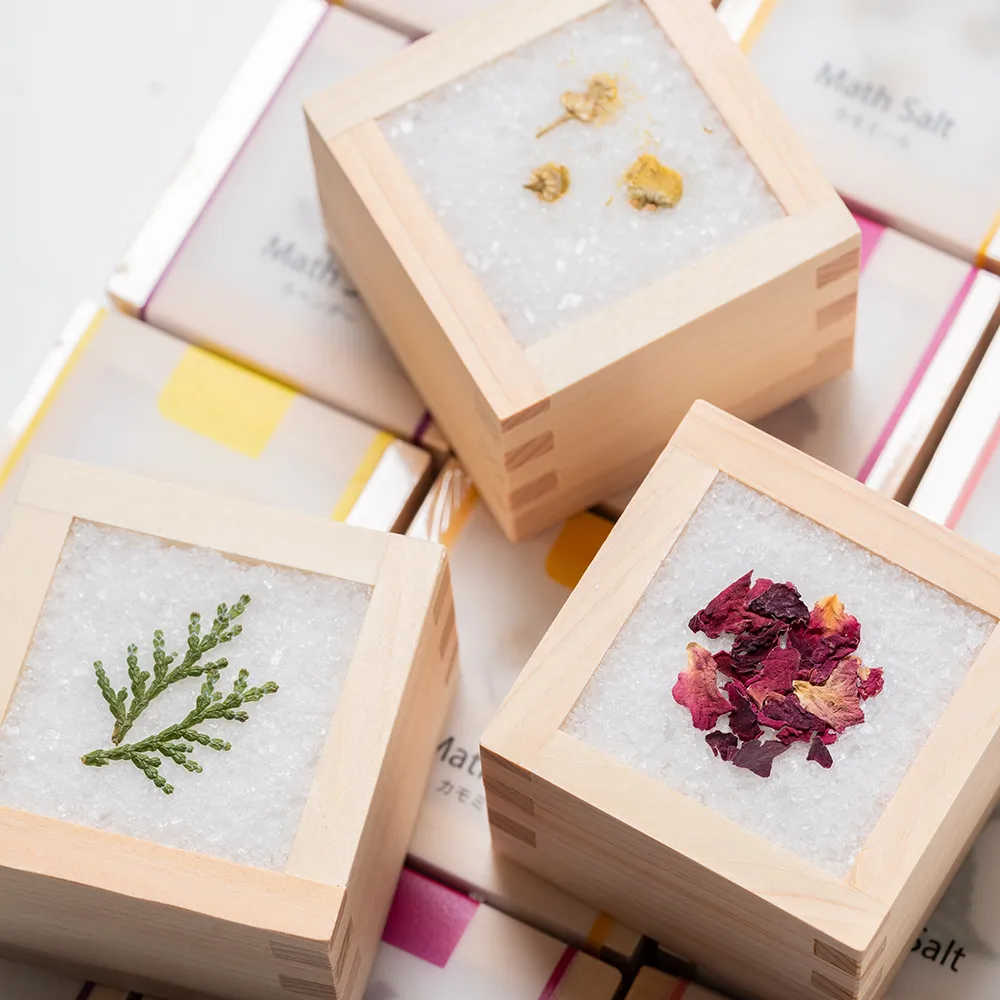 メッセージ入り 枡ソルト(Math Salt)(既製品)