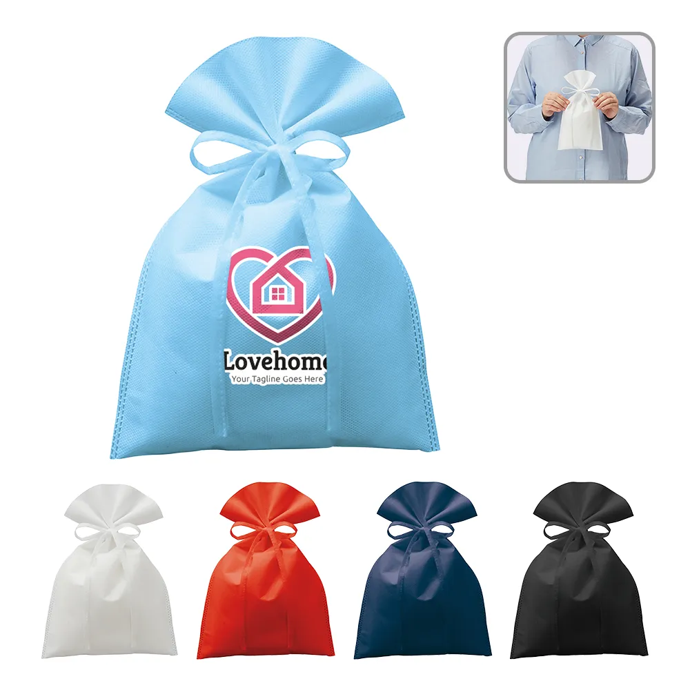 不織布ラッピング巾着(M)