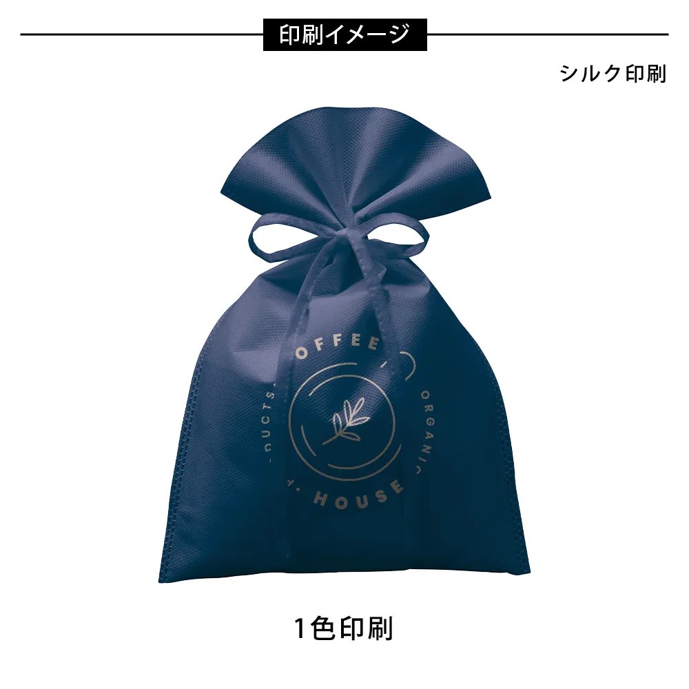 不織布ラッピング巾着(M)