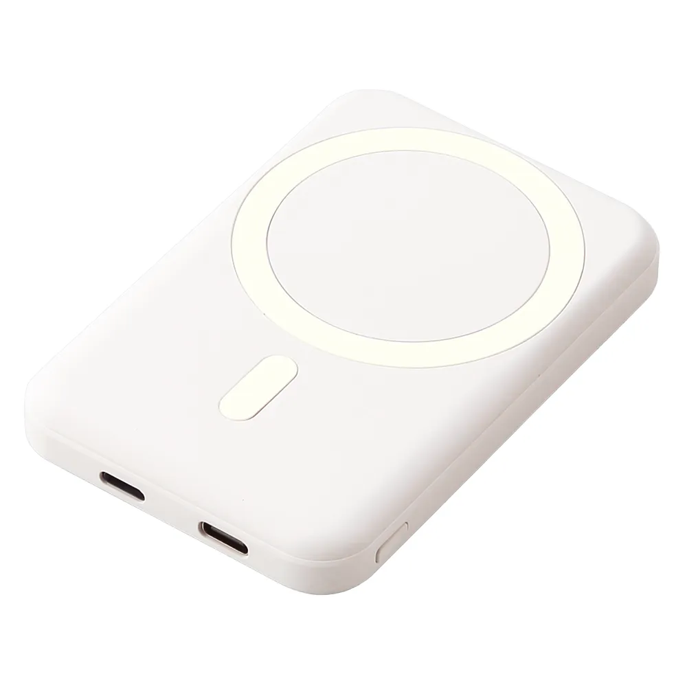 ワイヤレス充電対応マグネット式モバイルバッテリー5000