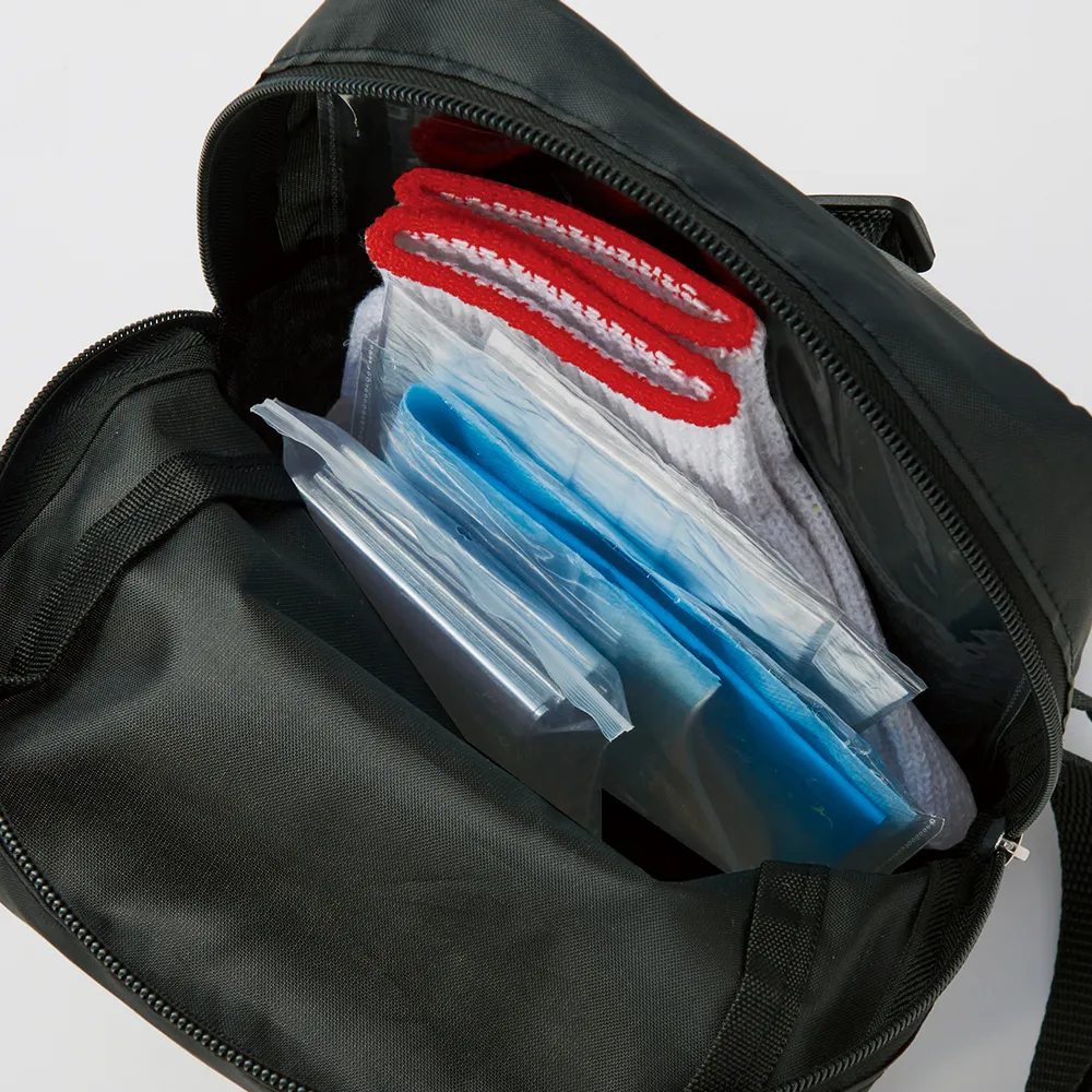 備えて安心　避難持ち出しセット