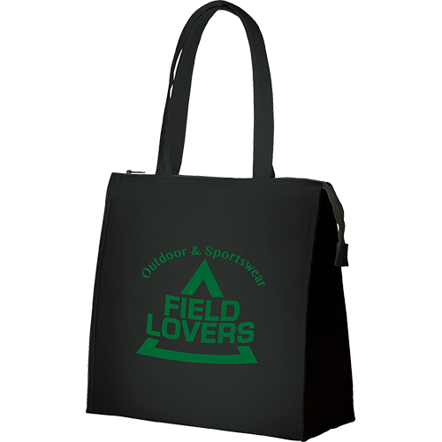 キャンバススクエア保冷トート(M) ナイトブラック