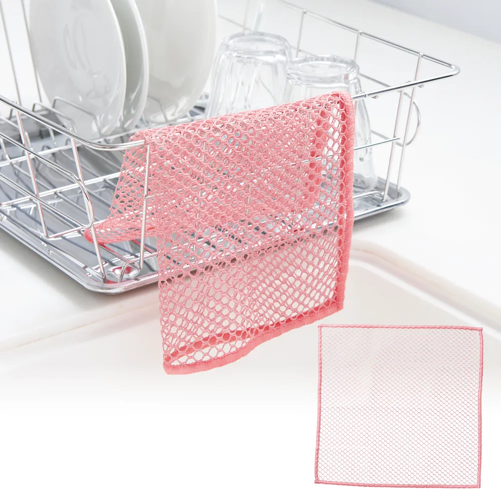 すみっこ洗いも便利!泡立つメッシュクロス