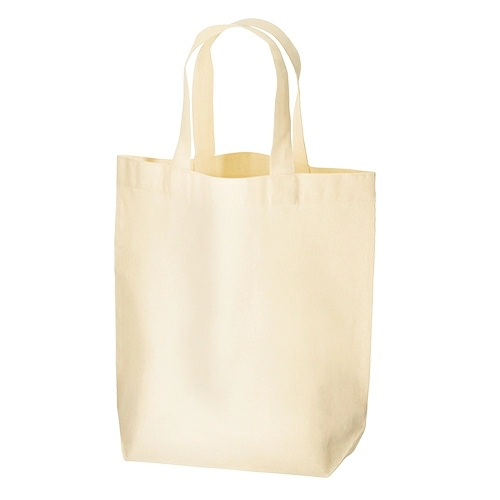 厚手コットンマチ付トート(M)ナチュラル