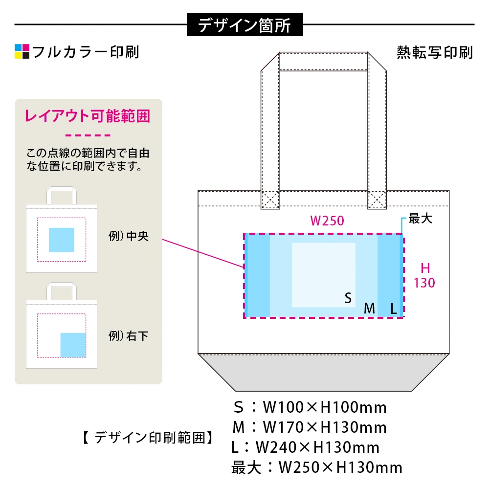 キャンバスカラーボトムアウトハンドルトート(M)