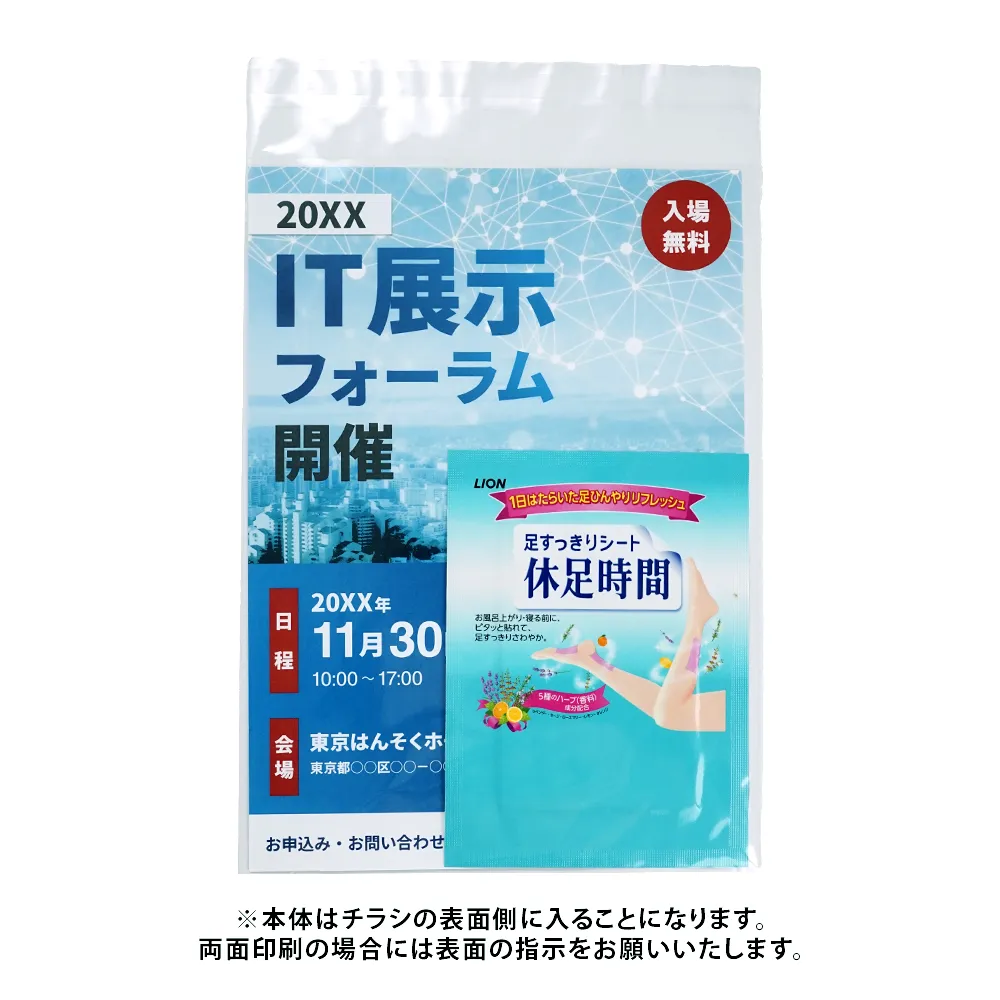 LION 休足時間 足すっきりシート(A4オリジナルチラシ)