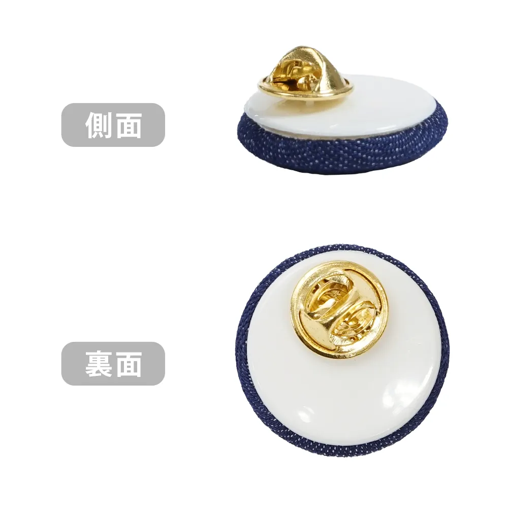 デニムピンズ(丸形)30mm