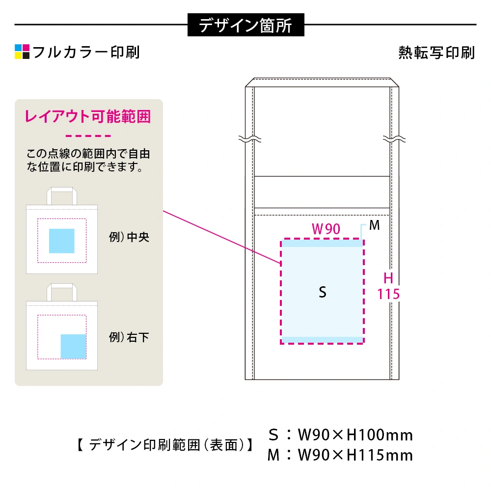 厚手コットンミニサコッシュ　カラー