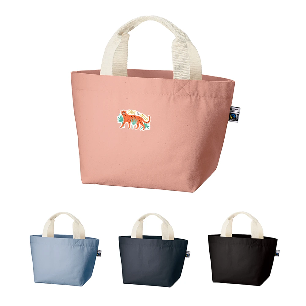 フェアトレードコットンキャンバストート(S)内ポケット カラー