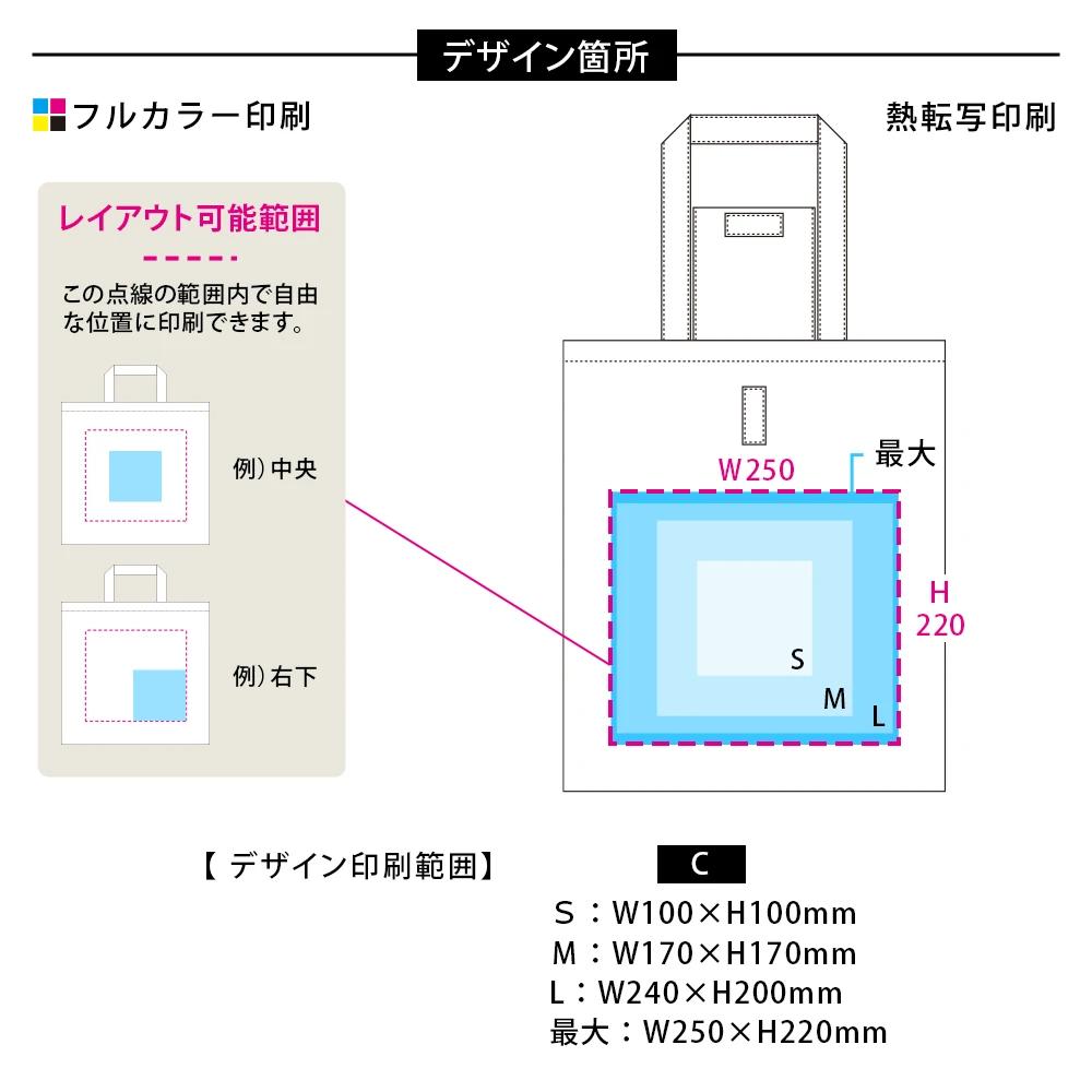 不織布ポケッタブルエコトート