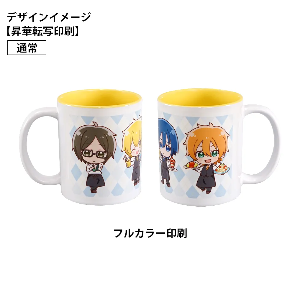 フルカラー陶器マグカップ(M)350ml(インナーカラー)