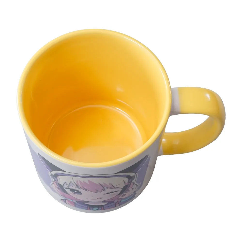 フルカラー陶器マグカップ(M)350ml(ツートン)