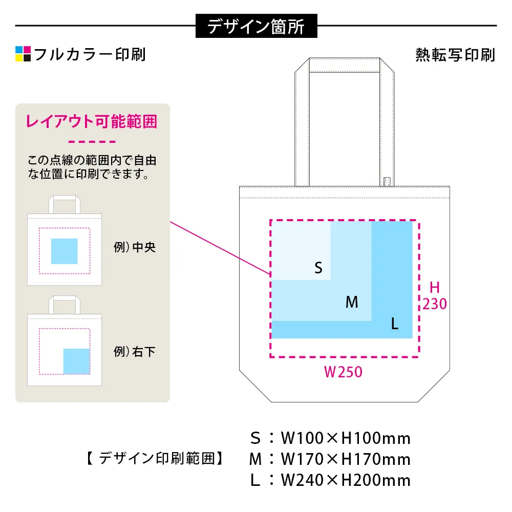 キャンバストート(M) インナーポケット付 ナチュラル