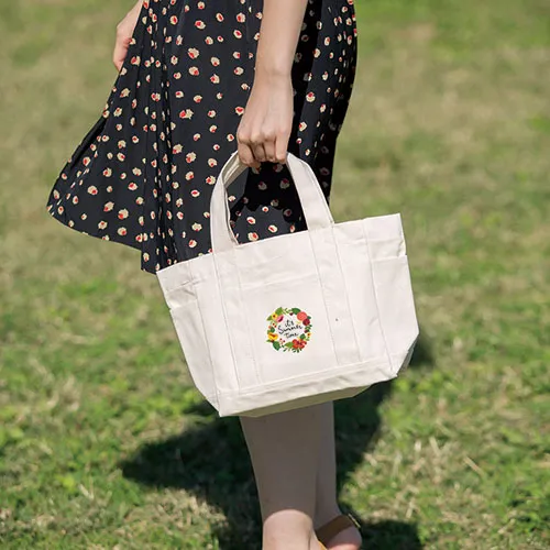 厚手キャンバスポケットマルチトートナチュラル(S)