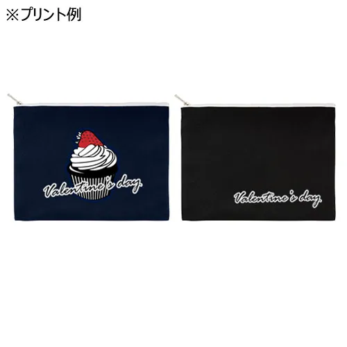 キャンバスフラットポーチ(L)　カラー